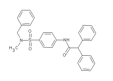 N-(4-{[benzyl(methyl)amino]sulfonyl}phenyl)-2,2-diphenylacetamide