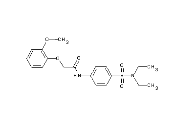 N-{4-[(diethylamino)sulfonyl]phenyl}-2-(2-methoxyphenoxy)acetamide