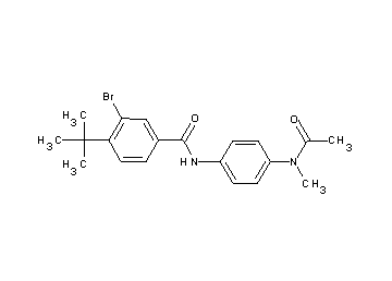N-{4-[acetyl(methyl)amino]phenyl}-3-bromo-4-tert-butylbenzamide