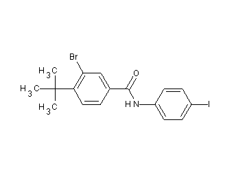 3-bromo-4-tert-butyl-N-(4-iodophenyl)benzamide 3-bromo-4-tert-butyl-N-(4-iodophenyl)benzamide