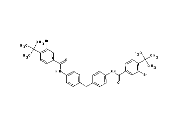 N,N'-[methylenebis(4,1-phenylene)]bis(3-bromo-4-tert-butylbenzamide)