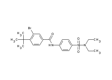 3-bromo-4-tert-butyl-N-{4-[(diethylamino)sulfonyl]phenyl}benzamide