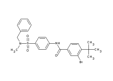 N-(4-{[benzyl(methyl)amino]sulfonyl}phenyl)-3-bromo-4-tert-butylbenzamide