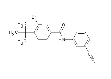 3-bromo-4-tert-butyl-N-(3-cyanophenyl)benzamide