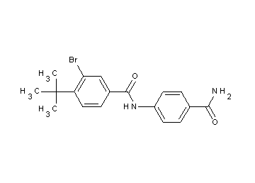 N-[4-(aminocarbonyl)phenyl]-3-bromo-4-tert-butylbenzamide