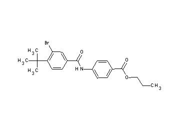 propyl 4-[(3-bromo-4-tert-butylbenzoyl)amino]benzoate