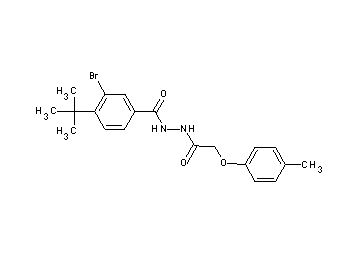 3-bromo-4-tert-butyl-N'-[(4-methylphenoxy)acetyl]benzohydrazide