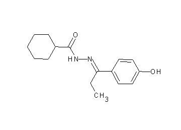N'-[1-(4-hydroxyphenyl)propylidene]cyclohexanecarbohydrazide