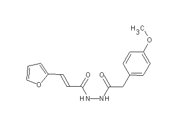 3-(2-furyl)-N'-[(4-methoxyphenyl)acetyl]acrylohydrazide