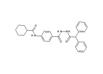 N-(4-{[2-(diphenylacetyl)hydrazino]carbonyl}phenyl)cyclohexanecarboxamide