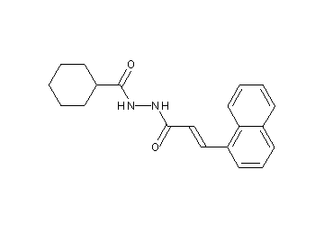 N'-[3-(1-naphthyl)acryloyl]cyclohexanecarbohydrazide