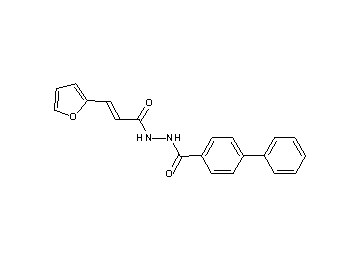N'-[3-(2-furyl)acryloyl]-4-biphenylcarbohydrazide