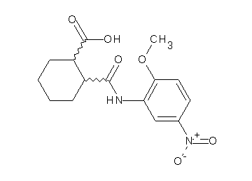 2-{[(2-methoxy-5-nitrophenyl)amino]carbonyl}cyclohexanecarboxylic acid