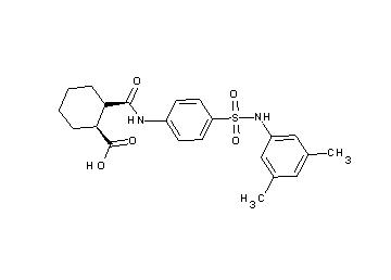 2-{[(4-{[(3,5-dimethylphenyl)amino]sulfonyl}phenyl)amino]carbonyl}cyclohexanecarboxylic acid