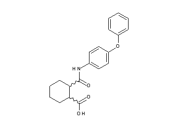 2-{[(4-phenoxyphenyl)amino]carbonyl}cyclohexanecarboxylic acid
