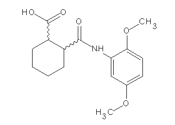 2-{[(2,5-dimethoxyphenyl)amino]carbonyl}cyclohexanecarboxylic acid