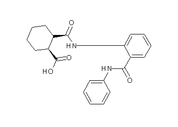 2-({[2-(anilinocarbonyl)phenyl]amino}carbonyl)cyclohexanecarboxylic acid