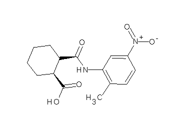 2-{[(2-methyl-5-nitrophenyl)amino]carbonyl}cyclohexanecarboxylic acid