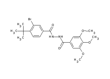 N'-(3-bromo-4-tert-butylbenzoyl)-3,4,5-trimethoxybenzohydrazide - Click Image to Close