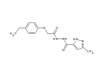 N'-[(4-ethylphenoxy)acetyl]-3-methyl-1H-pyrazole-5-carbohydrazide
