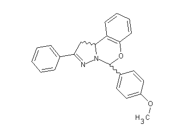 5-(4-methoxyphenyl)-2-phenyl-1,10b-dihydropyrazolo[1,5-c][1,3]benzoxazine
