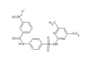 N-(4-{[(4,6-dimethyl-2-pyrimidinyl)amino]sulfonyl}phenyl)-3-nitrobenzamide