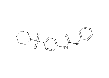 N-phenyl-N'-[4-(1-piperidinylsulfonyl)phenyl]thiourea