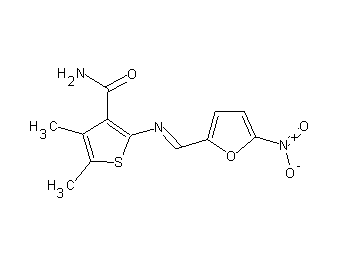 4,5-dimethyl-2-{[(5-nitro-2-furyl)methylene]amino}-3-thiophenecarboxamide