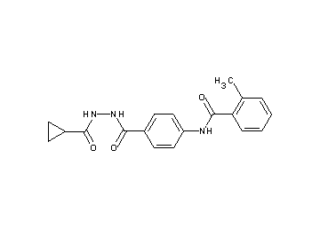 N-(4-{[2-(cyclopropylcarbonyl)hydrazino]carbonyl}phenyl)-2-methylbenzamide