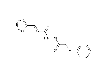 3-(2-furyl)-N'-(3-phenylpropanoyl)acrylohydrazide