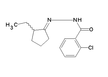 2-chloro-N'-(2-ethylcyclopentylidene)benzohydrazide