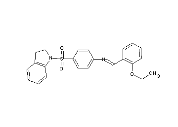 4-(2,3-dihydro-1H-indol-1-ylsulfonyl)-N-(2-ethoxybenzylidene)aniline