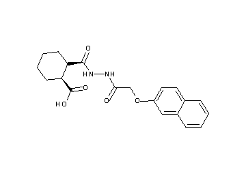 2-({2-[(2-naphthyloxy)acetyl]hydrazino}carbonyl)cyclohexanecarboxylic acid