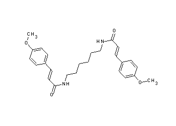 N,N'-1,6-hexanediylbis[3-(4-methoxyphenyl)acrylamide]