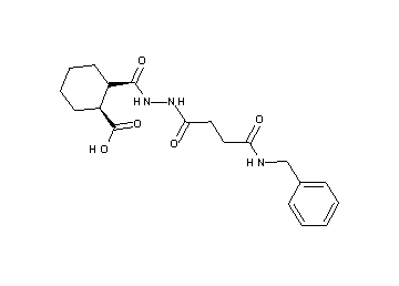 2-({2-[4-(benzylamino)-4-oxobutanoyl]hydrazino}carbonyl)cyclohexanecarboxylic acid