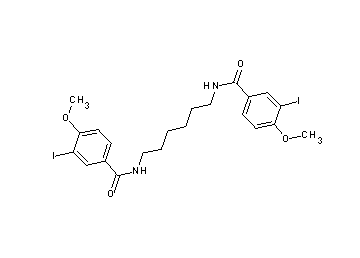 N,N'-1,6-hexanediylbis(3-iodo-4-methoxybenzamide)