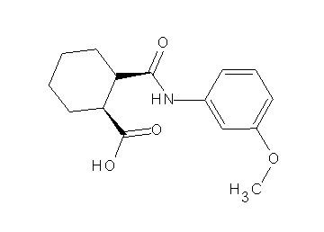 2-{[(3-methoxyphenyl)amino]carbonyl}cyclohexanecarboxylic acid
