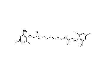 N,N'-1,6-hexanediylbis[2-(2,4-dibromo-6-methylphenoxy)acetamide]