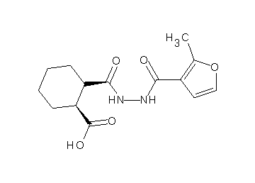 2-{[2-(2-methyl-3-furoyl)hydrazino]carbonyl}cyclohexanecarboxylic acid