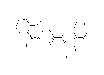 2-{[2-(3,4,5-trimethoxybenzoyl)hydrazino]carbonyl}cyclohexanecarboxylic acid