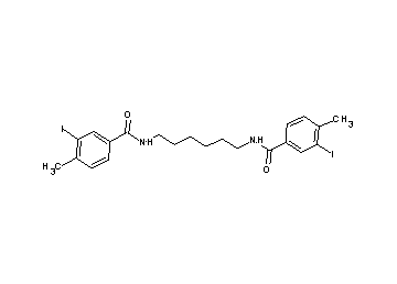 N,N'-1,6-hexanediylbis(3-iodo-4-methylbenzamide) N,N'-1,6-hexanediylbis(3-iodo-4-methylbenzamide)