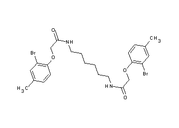N,N'-1,6-hexanediylbis[2-(2-bromo-4-methylphenoxy)acetamide]