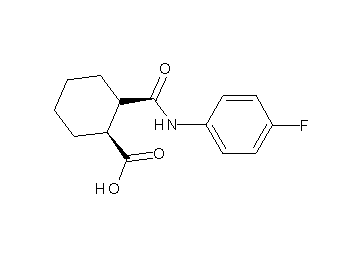 2-{[(4-fluorophenyl)amino]carbonyl}cyclohexanecarboxylic acid