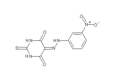 5-[(3-nitrophenyl)hydrazono]-2-thioxodihydro-4,6(1H,5H)-pyrimidinedione