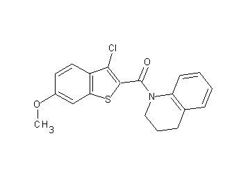 1-[(3-chloro-6-methoxy-1-benzothien-2-yl)carbonyl]-1,2,3,4-tetrahydroquinoline
