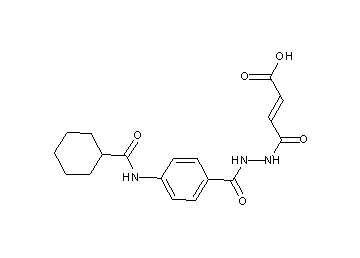 4-(2-{4-[(cyclohexylcarbonyl)amino]benzoyl}hydrazino)-4-oxo-2-butenoic acid