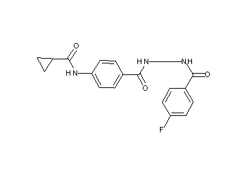 N-(4-{[2-(4-fluorobenzoyl)hydrazino]carbonyl}phenyl)cyclopropanecarboxamide
