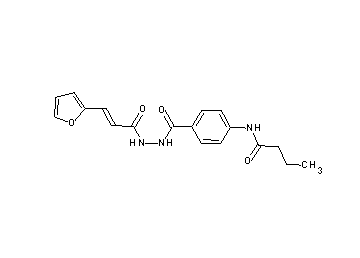 N-[4-({2-[3-(2-furyl)acryloyl]hydrazino}carbonyl)phenyl]butanamide