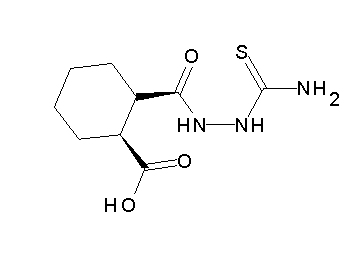 2-{[2-(aminocarbonothioyl)hydrazino]carbonyl}cyclohexanecarboxylic acid - Click Image to Close