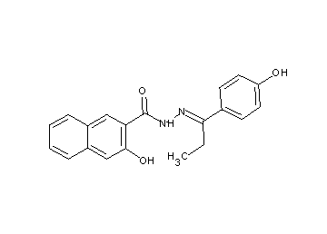 3-hydroxy-N'-[1-(4-hydroxyphenyl)propylidene]-2-naphthohydrazide